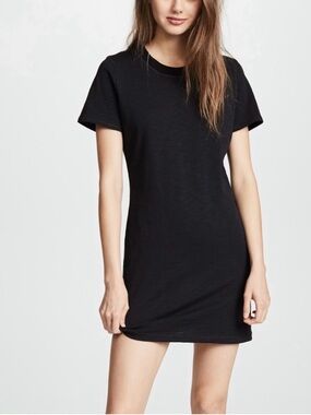 rag & bone Black Short Sleeve Shift Dress